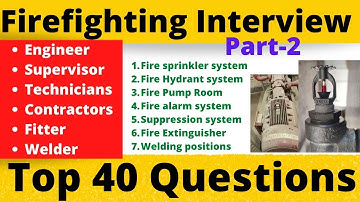 firefighting interview questions | most important questions of fire fighting system | fire fighting