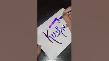 comment your name#krishna #magicalcalligraphy#viral #shortvideo #name#editing