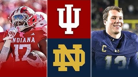 CFP First Round: Indiana Hoosiers vs. Notre Dame Fighting Irish | Full Game Highlights