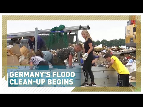 Germany's flood clean-up
