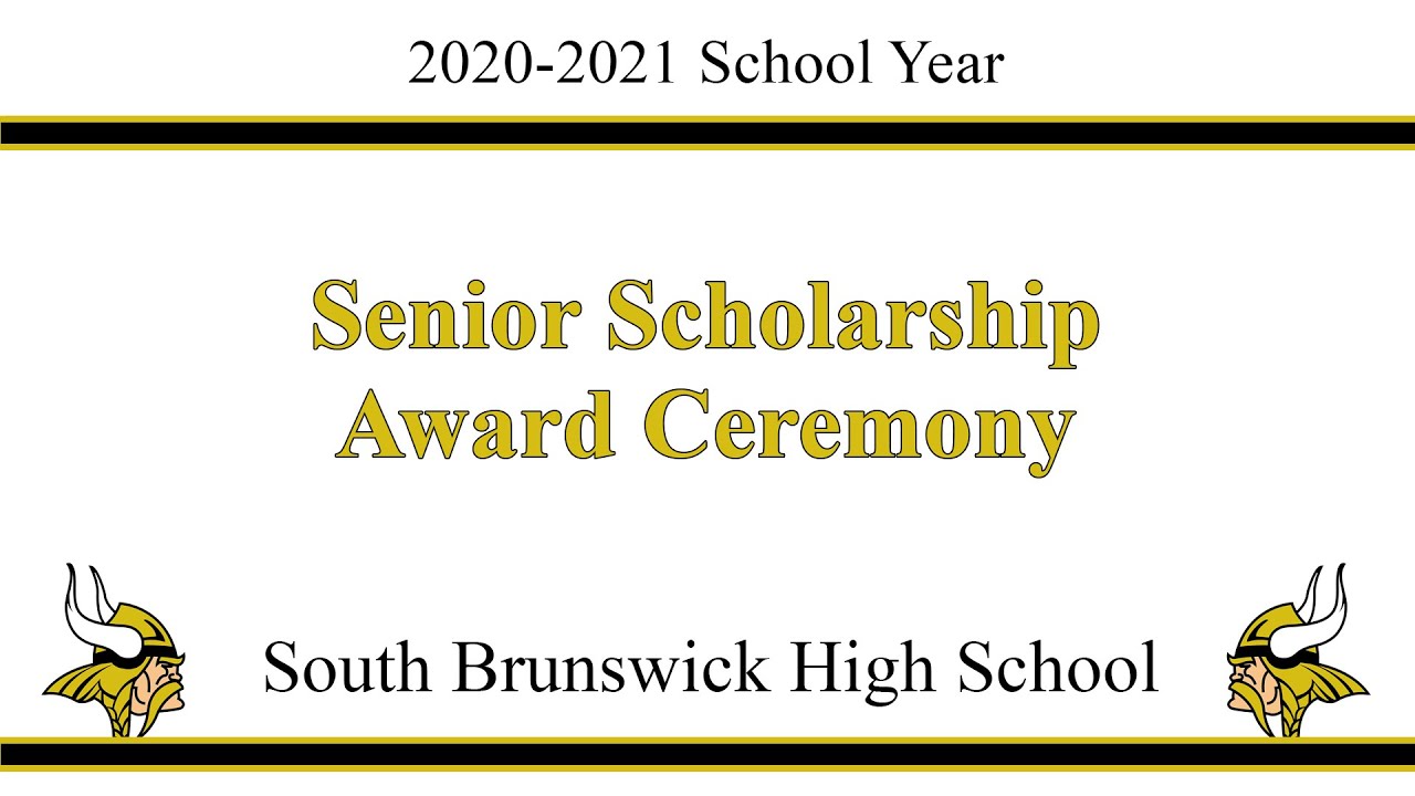 2020-2021 SBHS Senior Scholarship Awards Ceremony - YouTube