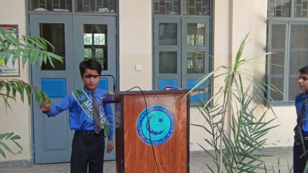 Best Urdu Speech - Yom e Tashakkar -Markah e HaqAqib Mehmood - 7th Pink - Learn with Muhammad Sajid