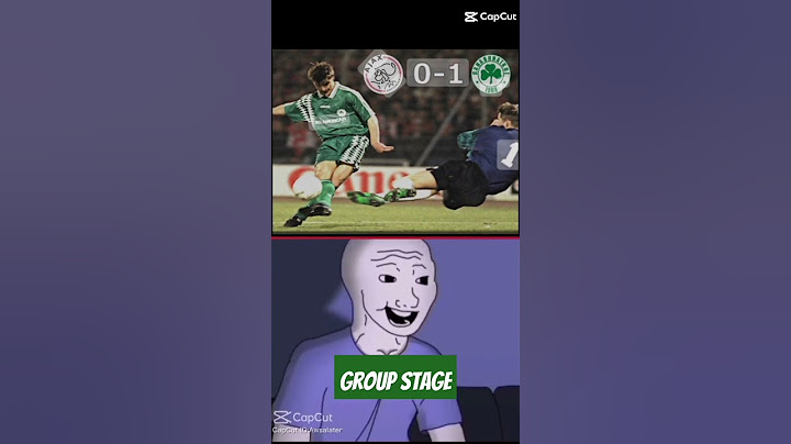 Panathinaikos vs Ajax Ucl final #football #skills #ucl #sad