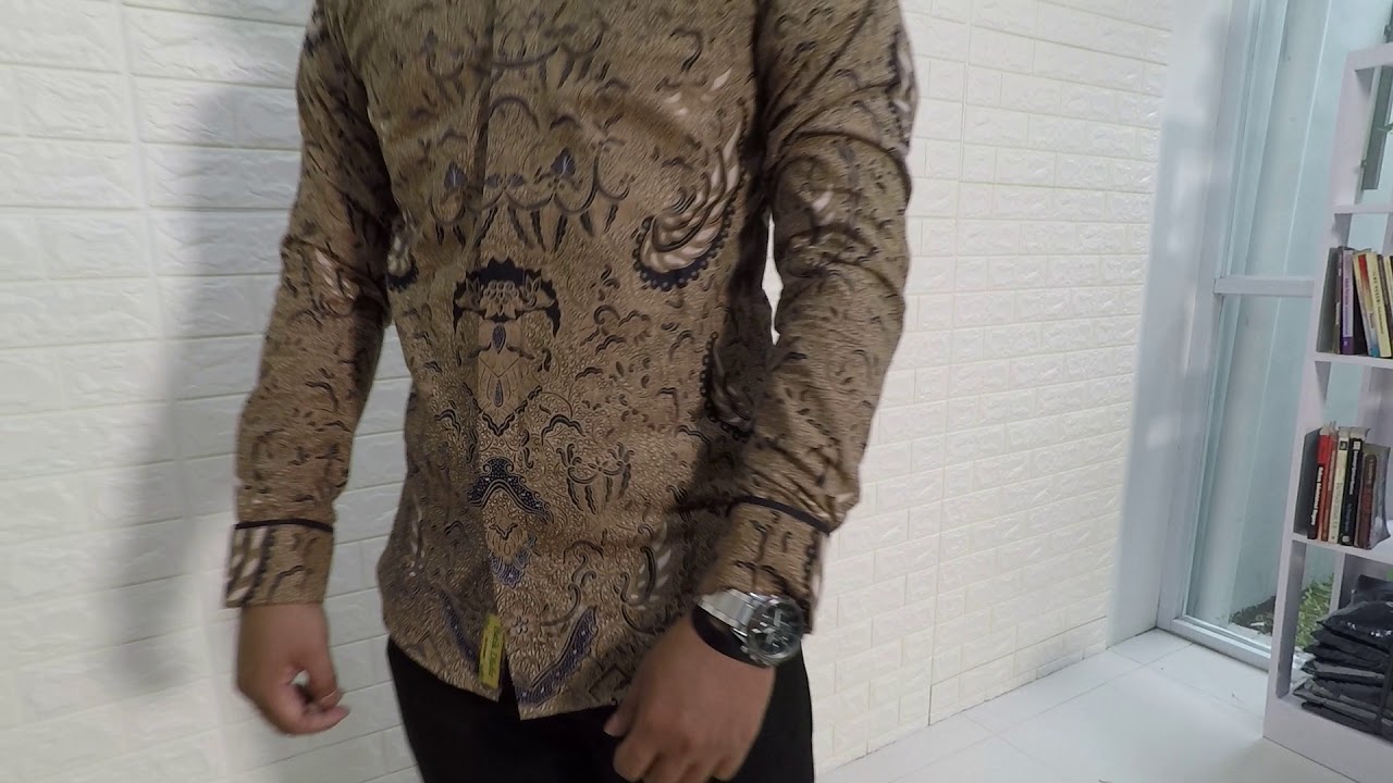 Batik slimfit lengan  panjang harga  murah Rp 195rb di  