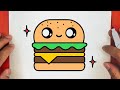 Cmo dibujar una linda hamburguesa paso a paso  jack dibujos