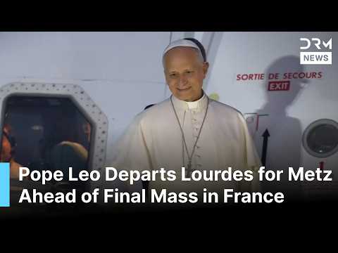JUST IN: Pope Leo Departs Lourdes for Metz Ahead of Final Mass in France Before Rome Return | AC1B