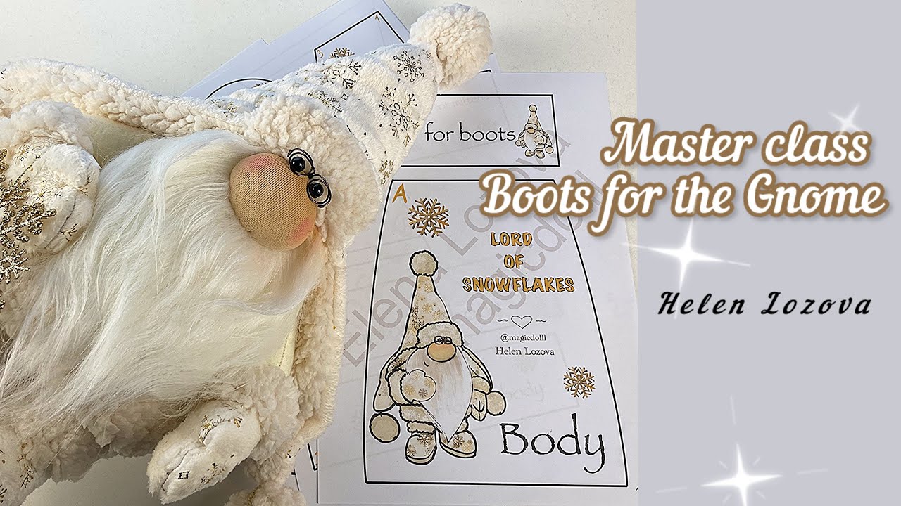 Boots for the Gnome Winter Gnome Lord of Snowflakes (part 1)