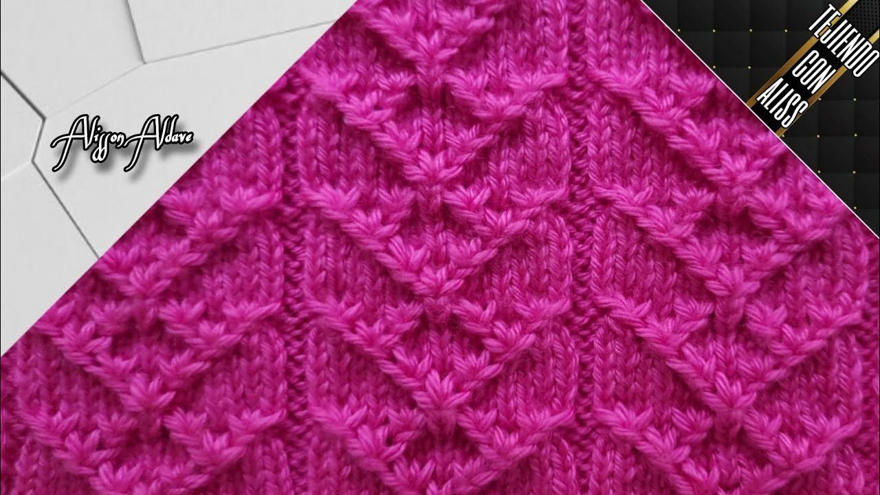 #355 - TEJIDO A DOS AGUJAS / knitting patterns / Alisson Aldave