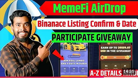 MemeFi AirDrop To Binance 🤩| Memefi Listing Date Confirm | memefi new update | memefi airdrop