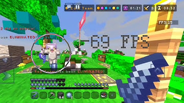 Hive Skywars But With Shaders // MCPE Hive Skywars Gameplay