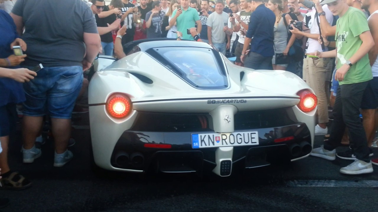 Josh cartu makes insane donuts with laferrari aperta gumball 3000 2017 hungary