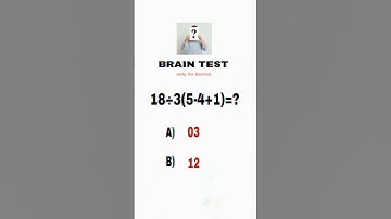 Brain test for genius || iq test || maths trick || Daily maths questions #shorts #youtubeindia
