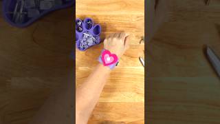 Felt Heart Bracelet #shorts #diycraft #papercircuit #diy #stem #valentine #valentinesday #valentines