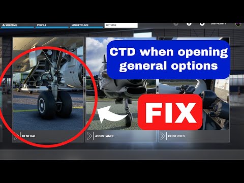 MFS2020 || How to fix crash to desktop when opening general options