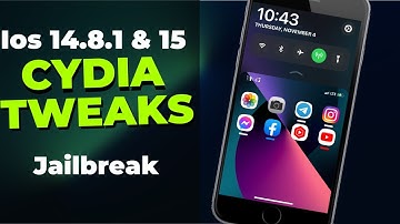 Ios 15.1 & 14.8.1 top cydia tweaks jailbreak (checkra1n)