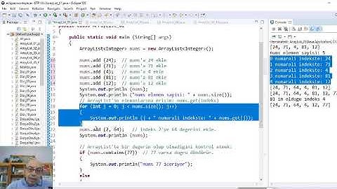 Java (TR-05): ArrayList Sınıfı (ArrayList Class)