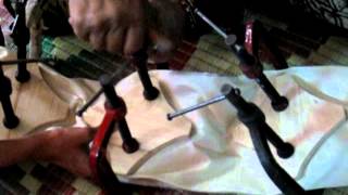 Making of our pattern 'Colaba'- Itajime Clamp Dye Resist