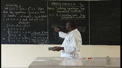 MATHEMATICS S5 UNIT 4 LESSON 3 LOCATION OF ROOTS BY GRAPHICAL METHOD compressed