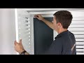 Quick and easy way to fit shutters - no drilling needed!