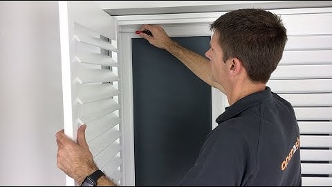 Quick and easy way to fit shutters - no drilling needed!