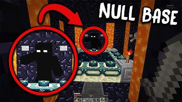 I found NULL in Minecraft at 3:00 AM... HE HAS A SECRET BASE! (Finding Null in Minecraft)