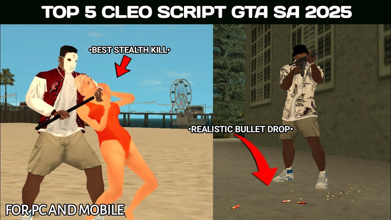 TOP 5 NEW CLEO SCRIPT MOD GTA SA FOR ANDROID