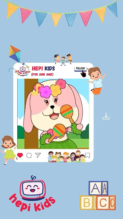 Pok ame ame belalang kupu kupu🥰 #anakanak #laguanak #KidsMusic #savelaguanak kids #cipung
