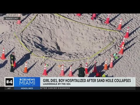 Girl dead, boy hospitalized after being trapped in sand hole in Lauderdale-by-the-Sea