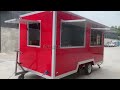 Mobile food truck pizza bbq grill full equipment restaurant hot dog food truck for sale