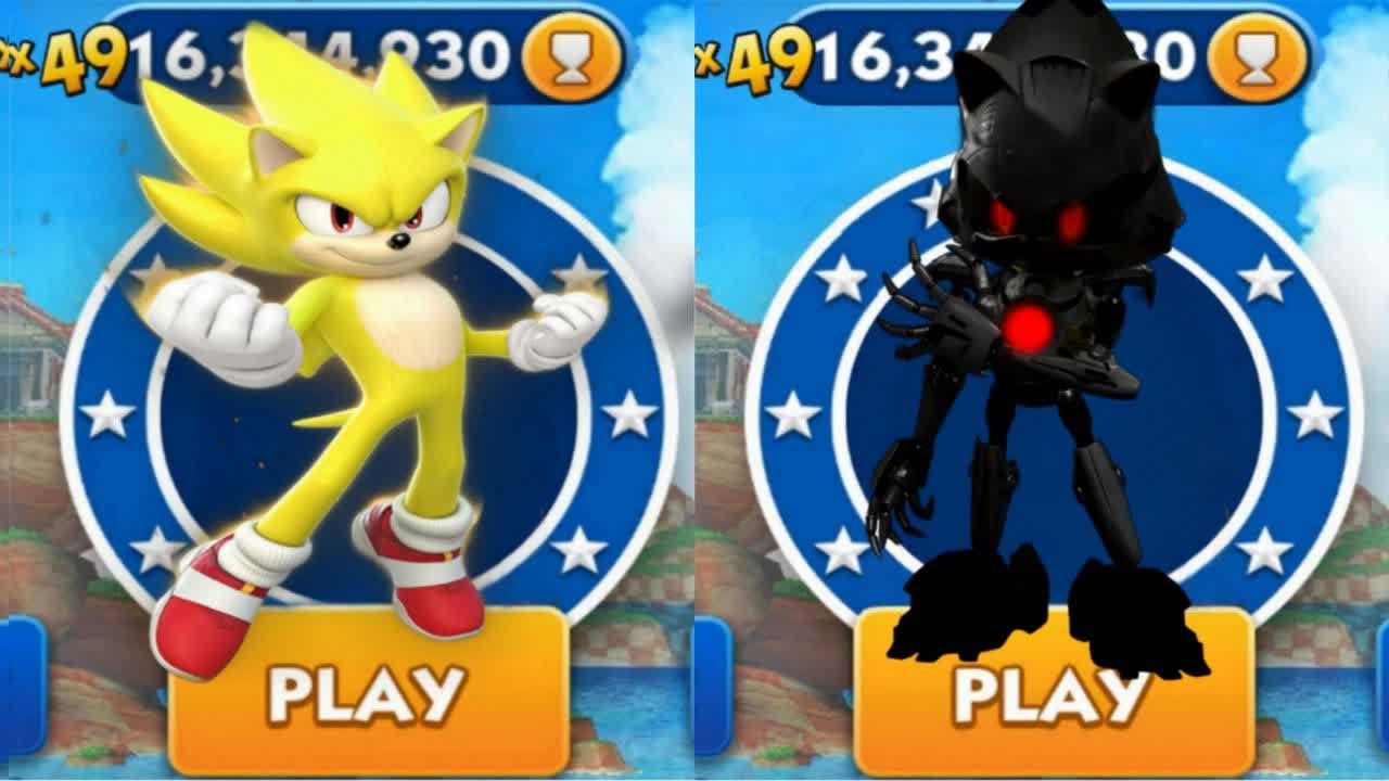 Sonic Dash - Super Sonic VS Reaper Metal Sonic _ Movie Sonic vs All ...