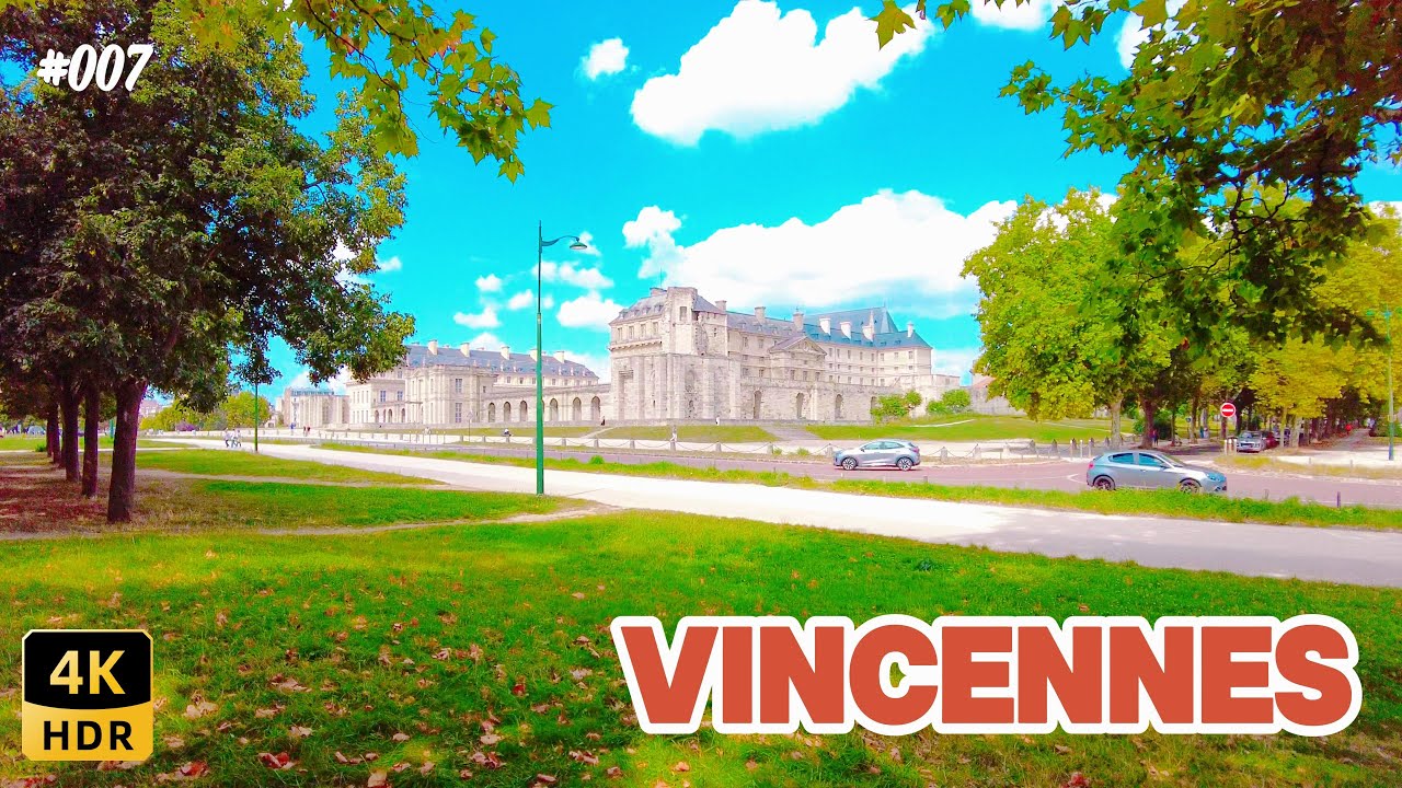 4K Vincennes Walking Tour | Medieval Castle, Parc Floral & Paris Suburb Streets | 21 August 2025