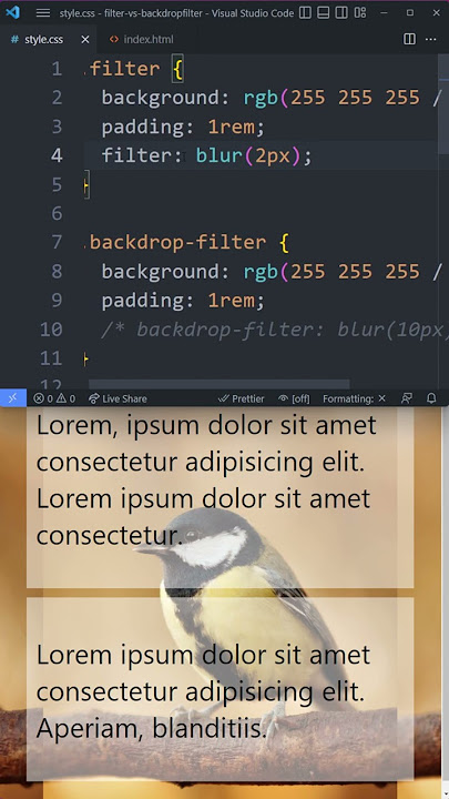 Two ways to blur content with CSS