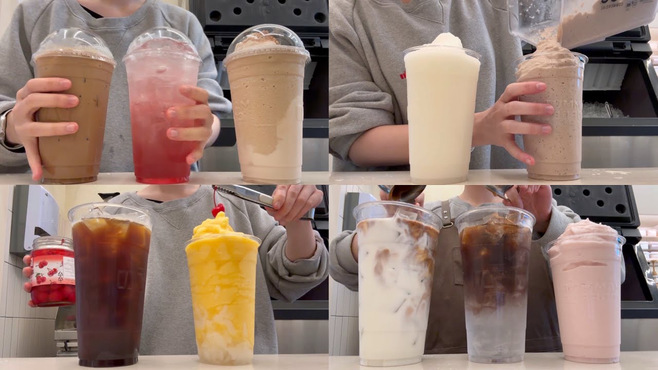 매머드 알바 브이로그 | 여름보다 더 바쁜 가을 .. | 음료제조 영상