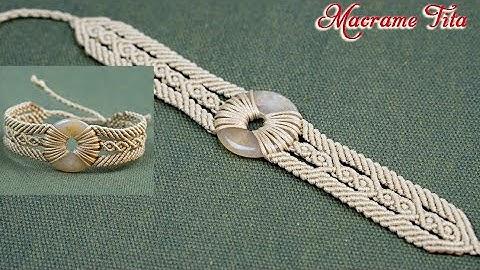 Macrame tutorial |  DIY Macrame Bracelet with Donut bead | Step by step tutorial