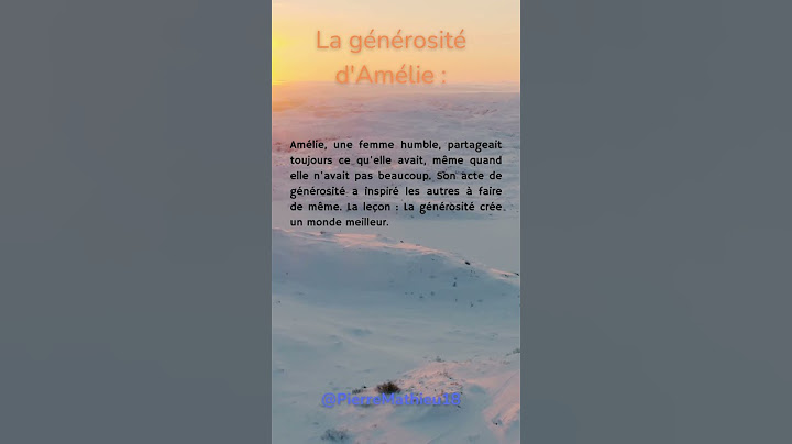 La générosité d'Amélie #shorts