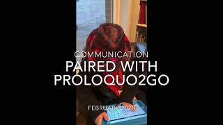 Proloquo2go Paired with Communication