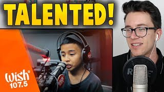 Sam Shoaf covers "That's What I Like" (Bruno Mars) LIVE on Wish 107.5 Bus Reaction