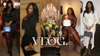 VLOG | your girl is going places🥹 + my birthday + sephora faves + brand dinners &amp; events! aminacocoa