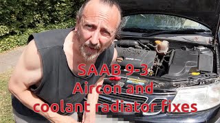 TRAILER - SAAB 9-3 Aircon & coolant radiators replacement.