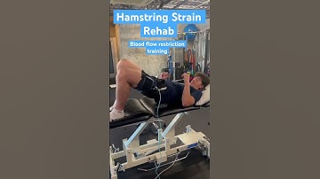 Hamstring strain rehab: blood flow restriction training (hamstring bridge isometric)