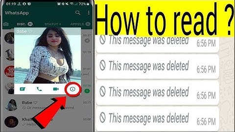 How To Read Deleted Messages On Whatsapp Messenger new method  2019