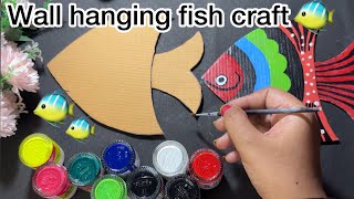 Wall hanging fish craft🐠#craft#trending