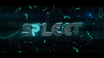 [C4D + AE] FREE 3D Intro by me for Spleet (sorry for particles rotation)