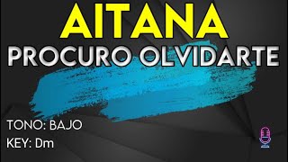 Video thumbnail of "Aitana - Procuro Olvidarte - Karaoke Instrumental - Bajo"