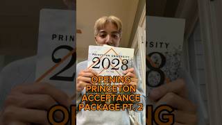 UNBOXING MY PRINCETON ACCEPTANCE PACKAGE | PT. 2 #college #unboxing #ivy #princeton #shorts