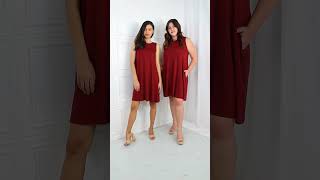 Zenana Swing Into Spring Full Size Sleeveless Dress