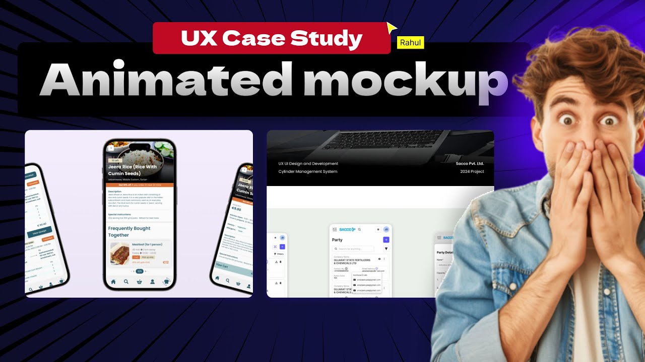 Animated Mockups for UI/UX Case Study Showcase with Jitter 🚀 - YouTube