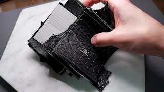 3cc Moneyclip Bespoke making with Hermes Alligator