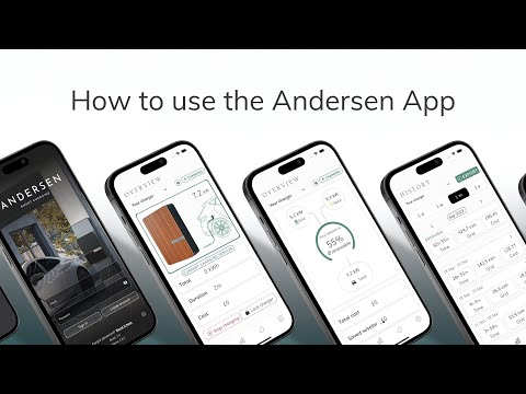 Andersen EV - How to use the Andersen App - video from Andersen EV