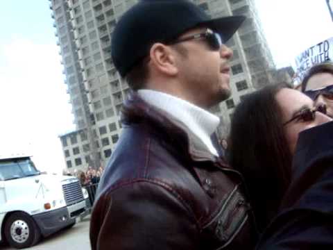 my daughter Payton meeting Donnie from NEW KIDS ON...